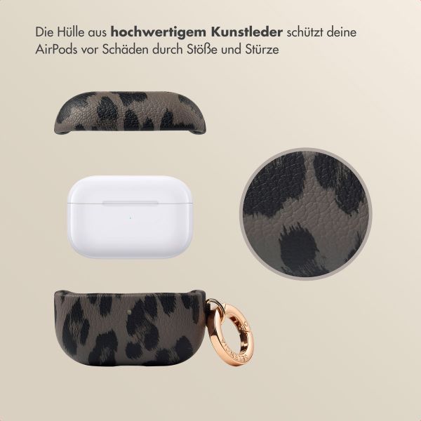 Selencia Sabi Case Apple AirPods Pro / Pro 2 - Leopardenmuster - Midnight Black