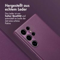 Accezz 2-in-1 Klapphülle aus Leder mit MagSafe für das Samsung Galaxy S24 Ultra - Heath Purple