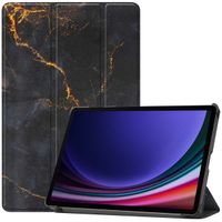 imoshion Design Trifold Klapphülle für das Samsung Galaxy Tab S9 11.0 Zoll - Black Marble