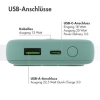 imoshion MagSafe Powerbank 10.000 mAh - Kabellose Powerbank - Salbeigrün