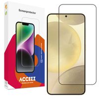 Accezz Full Cover Screen Protector aus gehärtetem Glas für das Samsung Galaxy S25 Plus / S24 Plus