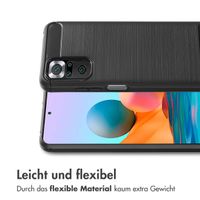 imoshion Brushed Back Cover für das Xiaomi Redmi Note 10 (5G) - Schwarz