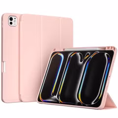 Accezz Smarte Klapphülle aus Silikon Apple iPad Pro 13 (2024) M4 - Rosa