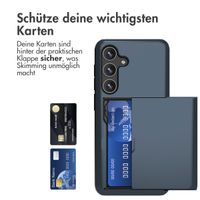 imoshion Backcover mit Kartenfach für das Samsung Galaxy S24 - Dunkelblau