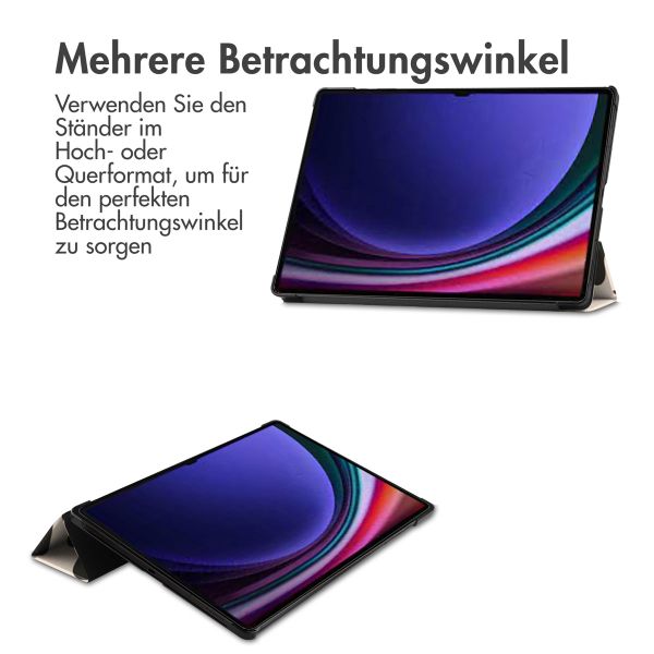 imoshion Design Trifold Klaphülle Samsung Galaxy Tab S10 Ultra / Tab S9 Ultra - Leopard