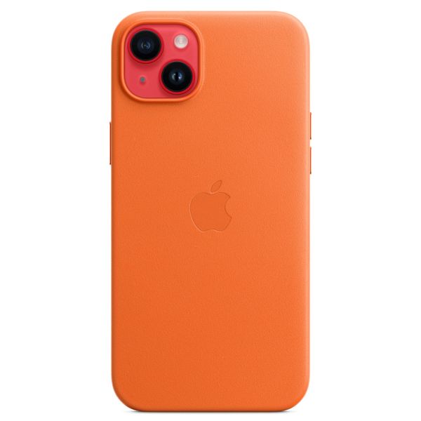 Apple Leder-Case MagSafe für das Apple iPhone 14 Plus - Orange