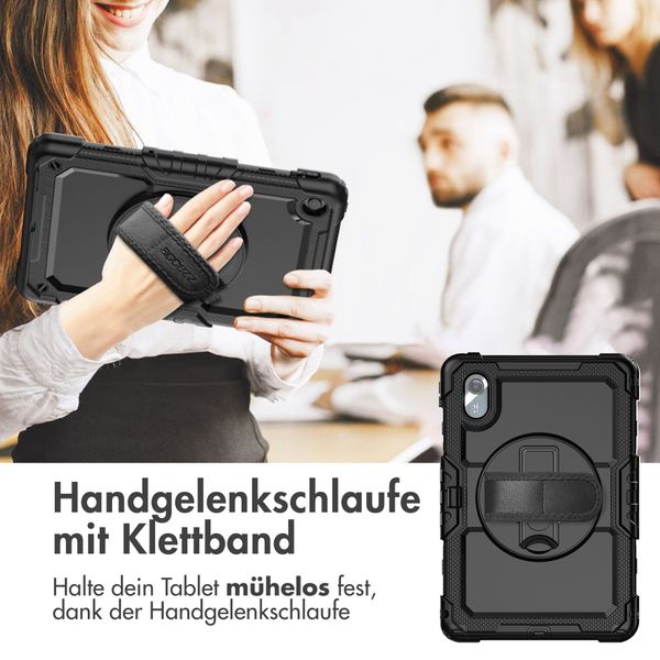 Accezz Robustes Back Cover mit Schultergurt Lenovo Idea Tab - Schwarz