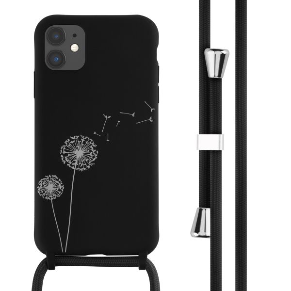 imoshion Silikonhülle design mit Band für das iPhone 11 - Dandelion Black