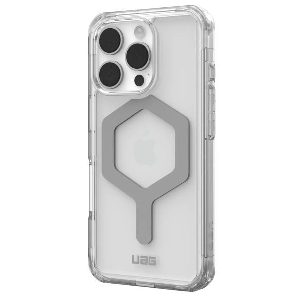 UAG Plyo Backcover MagSafe für das iPhone 16 Pro - Ice / Silver