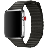 Apple ﻿Lederarmband M für das Apple Watch Series 1-10 / SE / Ultra (2) - 42/44/45/46/49 mm - Charcoal Gray