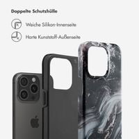 Selencia Vivid Back Cover Apple iPhone 15 Pro - Chic Marble Black