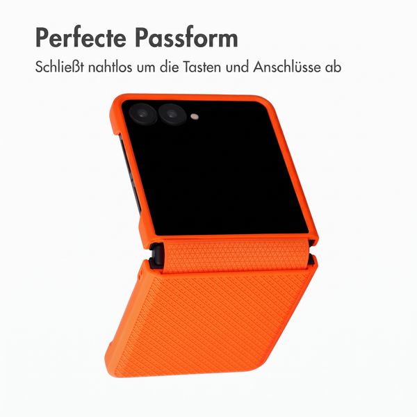 Accezz Grid Backcover Samsung Galaxy Z Flip 8 - Orange