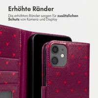 imoshion Design Klapphülle Apple iPhone 12 (Pro) - Crush Check Coral Dust