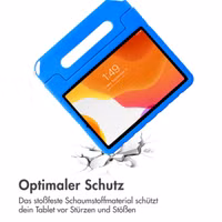 imoshion Kindersichere Schutzhülle mit abnehmbaren Ansteckern Samsung Galaxy Tab A11 Plus / A9 Plus - Blau