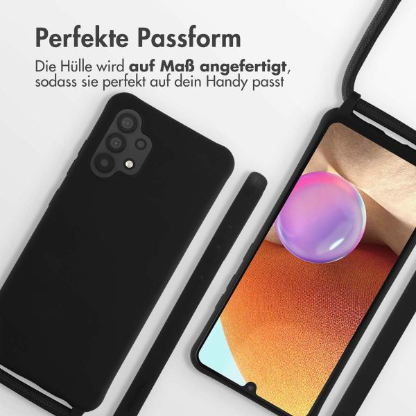 imoshion SilikonHülle mit Band Samsung Galaxy A32 (4G) - Schwarz