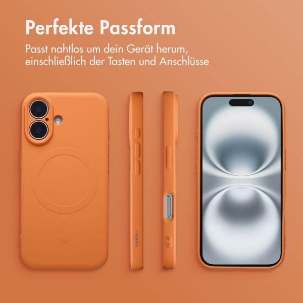 imoshion Color Back Cover mit MagSafe Apple iPhone 16 - Neon Orange