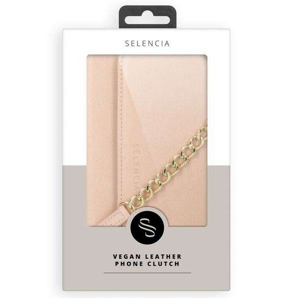 Selencia Eny Clutch Klapphülle aus veganem Leder mit herausnehmbarem Backcover Samsung Galaxy S21 Plus - Rosa