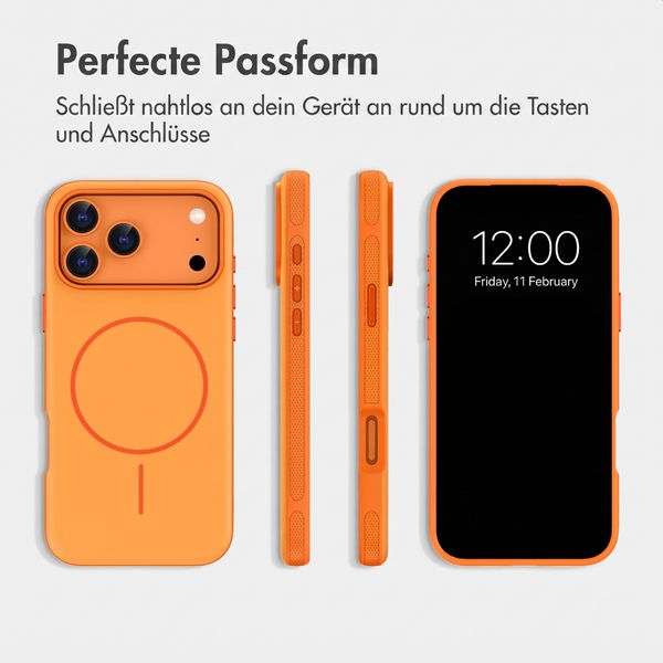 imoshion Color Backcover mit Thin MagSafe Ring Apple iPhone 17 Pro - Orange