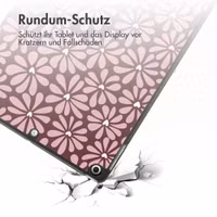 imoshion Design Trifold Klaphülle Apple iPad 9 (2021) 10.2 Zoll / iPad 8 (2020) 10.2 Zoll / iPad 7 (2019) 10.2 Zoll - Bloom Love Blush