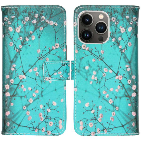 imoshion Design TPU Klapphülle für das iPhone 13 Pro - Blossom Watercolor