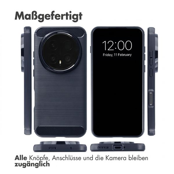 imoshion Brushed Back Cover Honor Magic8 Pro - Dunkelblau