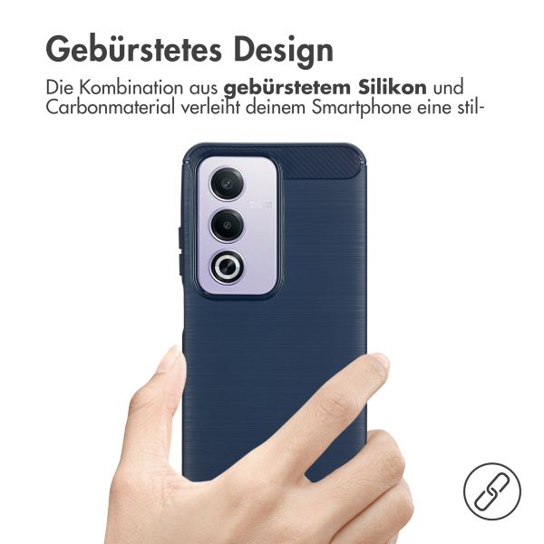 imoshion Brushed Back Cover für das Oppo A80 5G - Dunkelblau