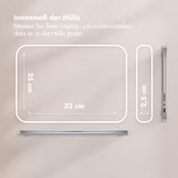 Selencia Puffy Laptop Hülle 13-14 Zoll - Laptop Sleeve - Beige