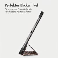 imoshion Design Trifold Klaphülle Samsung Galaxy Tab S9 11.0 Zoll - Leopard