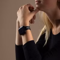 Selencia Sparkle Armband für das  Apple Watch Series 1 t/m 9 / SE (38/40/41 mm) | Series 10 / 11 (42 mm) - Schwarz