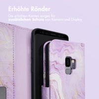 imoshion ﻿Design Klapphülle für das Samsung Galaxy S9 - Purple Marble