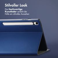 Accezz Classic Klapphülle Samsung Galaxy Tab S9 11.0 Zoll / Tab S10 FE / S9 FE 10.9 Zoll - Dunkelblau