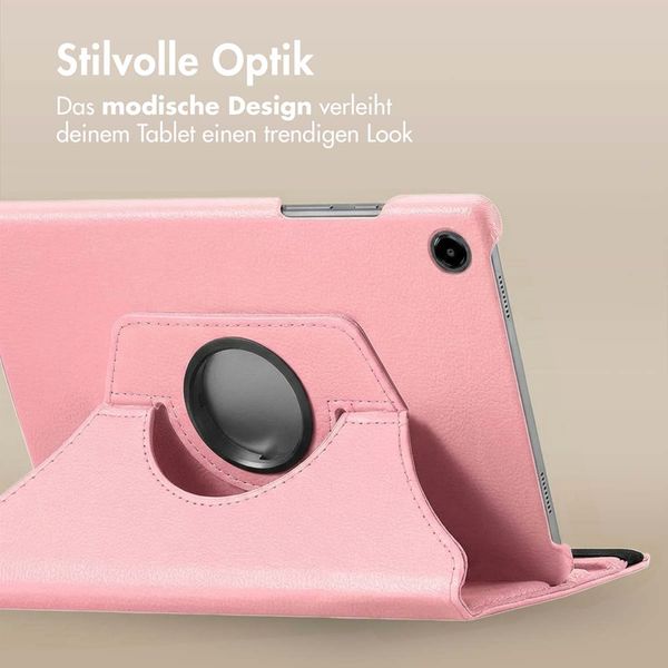 imoshion 360° drehbare Klapphülle Samsung Galaxy Tab A9 8.7 Zoll - Rosa