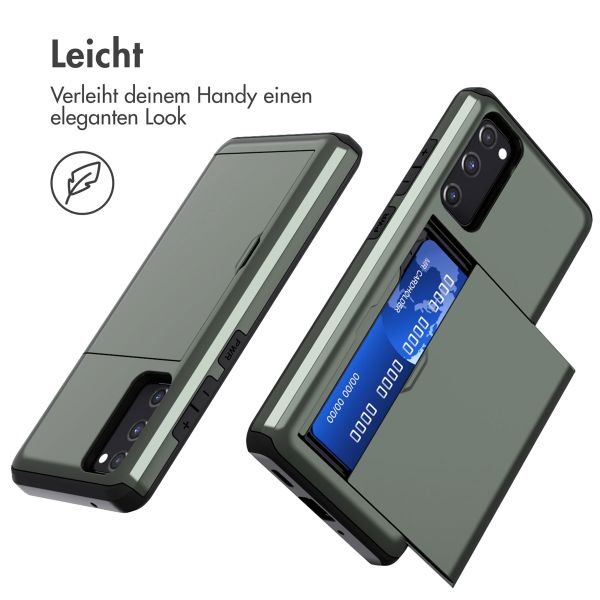 imoshion Backcover mit Kartenfach Samsung Galaxy S20 FE - Dunkelgrün