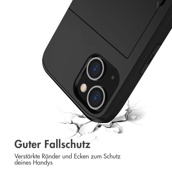 imoshion Backcover mit Kartenfach Apple iPhone 13 Mini - Schwarz