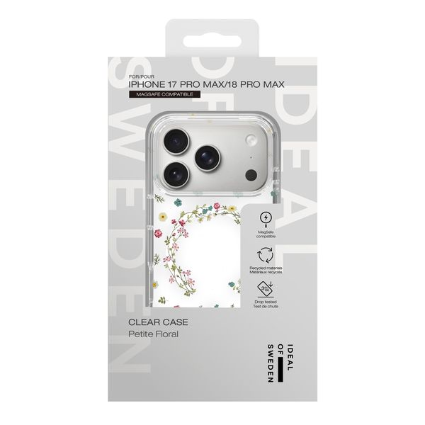 iDeal of Sweden Clear Case MagSafe Apple iPhone 18 Pro Max / 17 Pro Max - Petite Floral