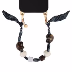 Selencia Satin Stone-Handykette - Blue