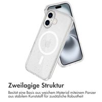 imoshion Sparkle Back Cover mit MagSafe für das Apple iPhone 16 - Glitzer Transparent