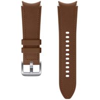 Samsung Original Hybrid Leather Band S/M für das Galaxy Watch / Watch 3 / Watch 4 / Active 2 / 4 : 40-41-42-44mm - Braun