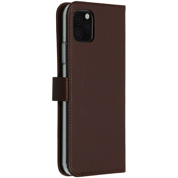 Selencia Echtleder Klapphülle Braun für das Apple iPhone 11 Pro Max