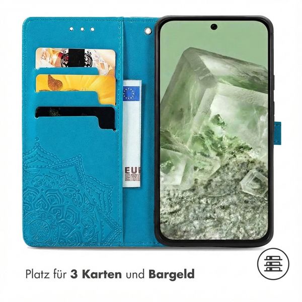 imoshion Mandala Klapphülle Google Pixel 8a - Türkis