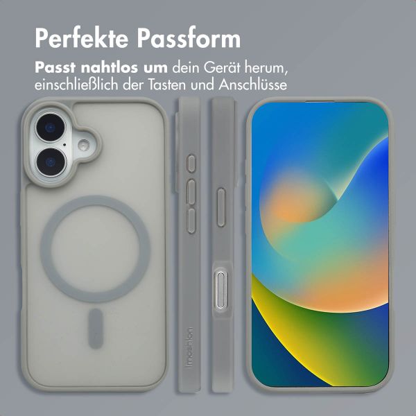 imoshion Color Guard Back Cover mit MagSafe für das iPhone 16 - Grau