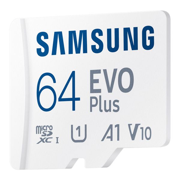 Samsung EVO Plus microSD 2024 - 64GB - Inklusive SD-Adapter - UHS-I/U3/Full HD/4K UHD