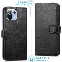 imoshion Luxuriöse Klapphülle Xiaomi Mi 11 Lite (5G/4G) / 11 Lite 5G NE - Schwarz