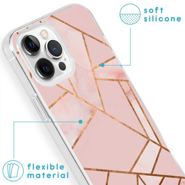 imoshion Design Hülle für das iPhone 13 Pro - Pink Graphic