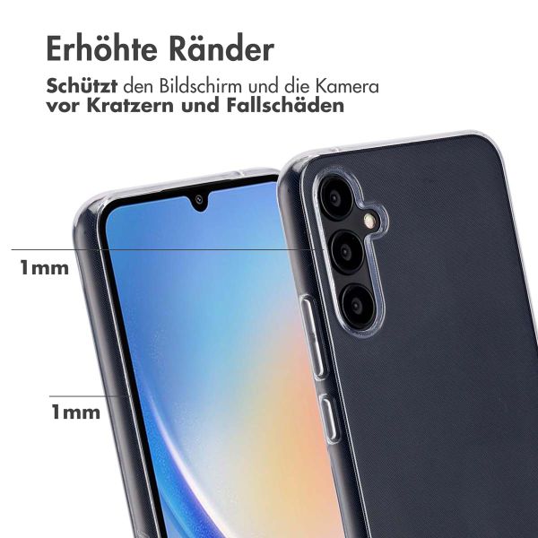 Accezz 100% recyceltes TPU Clear Cover Samsung Galaxy A34 (5G) - Transparent