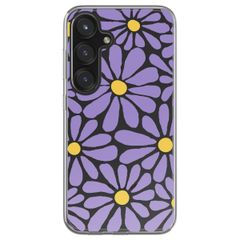 imoshion  Design Hülle für das Samsung Galaxy S25 - Tropical Violet Flowers Connect