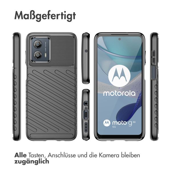 imoshion Thunder Backcover Motorola Moto G53 - Schwarz