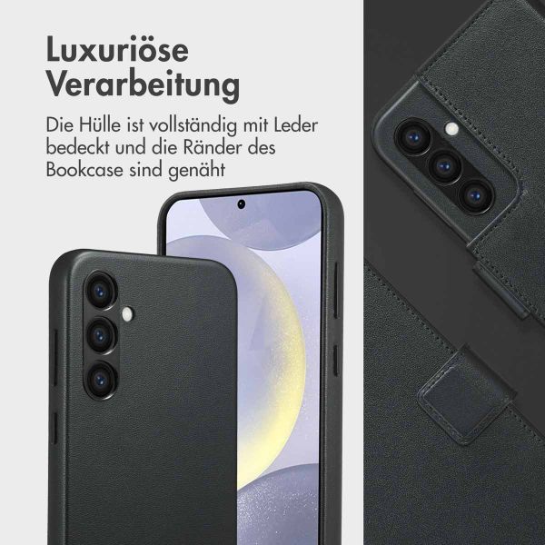 Accezz 2-in-1 Klapphülle aus Leder mit MagSafe Samsung Galaxy S24 Plus - Onyx Black