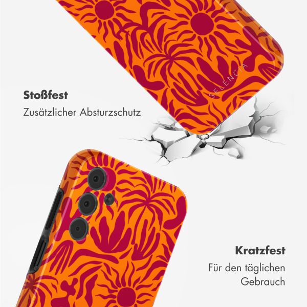 Selencia Vivid Tough Back Cover für das Samsung Galaxy A15 - Tropical Vibes Apricot