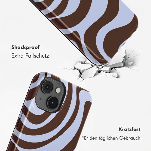 Selencia Vivid Back Cover Apple iPhone 14 - Dream Swirl Chocolate